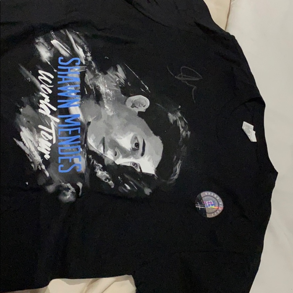 Exclusive signed official shawn mendes shirt